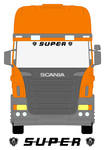 SCANIA Super with solid Vabis Truck Screen Sticker