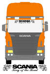 SCANIA "King of the Road" with Svempras Truck Screen Sticker