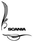 SCANIA Truck Side Window Stickers ( pair )