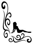 SEXY LADY Truck Side Window Stickers ( pair )