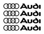 Audi  Alloy Wheel Decals x 4