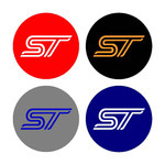 Focus/Fiesta ST Wheel Centre Cap Stickers with backing