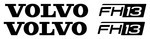 VOLVO FH13 - Truck Wind Deflector Stickers ( pair )