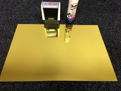 A4 Self Adhesive Printable Mirror Gold Foil sheets (10 Sheets)