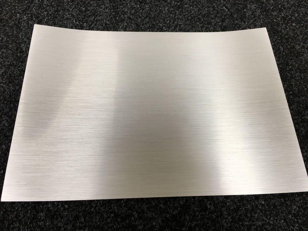 A4 Self Adhesive Printable Brushed Silver Foil sheets (10 Sheets)