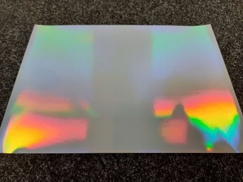 A4 Self Adhesive Printable Holographic Silver Sheets  (20 Sheets)