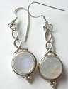 Moonstone silver earrings  (ME08)