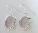 Moonstone fancy silver earrings  (ME05)