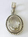 Topaz silver Pendant  (TopazP32)