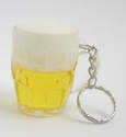 Beer  Glass key ring / fob