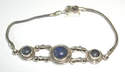 Lapis Lazuli Silver Chain Bracelet (LLB20)