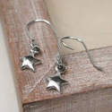 Silver Small  Star Earrings   (SB0001) POM