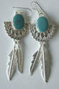 Mexican earrings Silver with Stone - MEX06