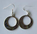 Mexican earrings inlaid with Abalone (mex44)