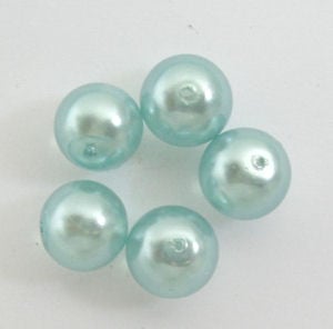 Glass Pearl Beads GREEN mix bag (GPGR18)