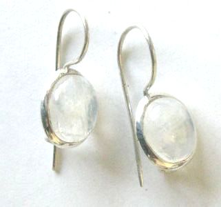 Moonstone Silver Earrings (ME06)