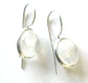 Moonstone Silver Earrings  (ME06)