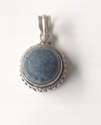 Lapis Lazuli silver pendant - Blue stone (Lap01)
