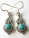 Turquoise Silver Earrings  (TIRE07)