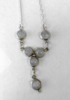 Moonstone Silver Necklace  (MN30)