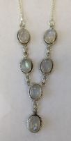Moonstone Silver Necklace  (MN32)