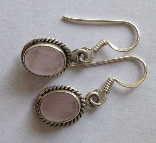 Moonstone Silver Earrings  (ME14)