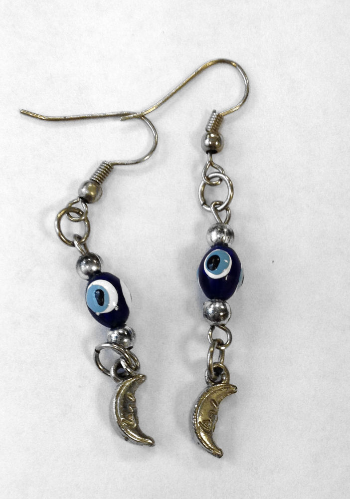 Evil Eye Blue Earrings  (EVEEr28