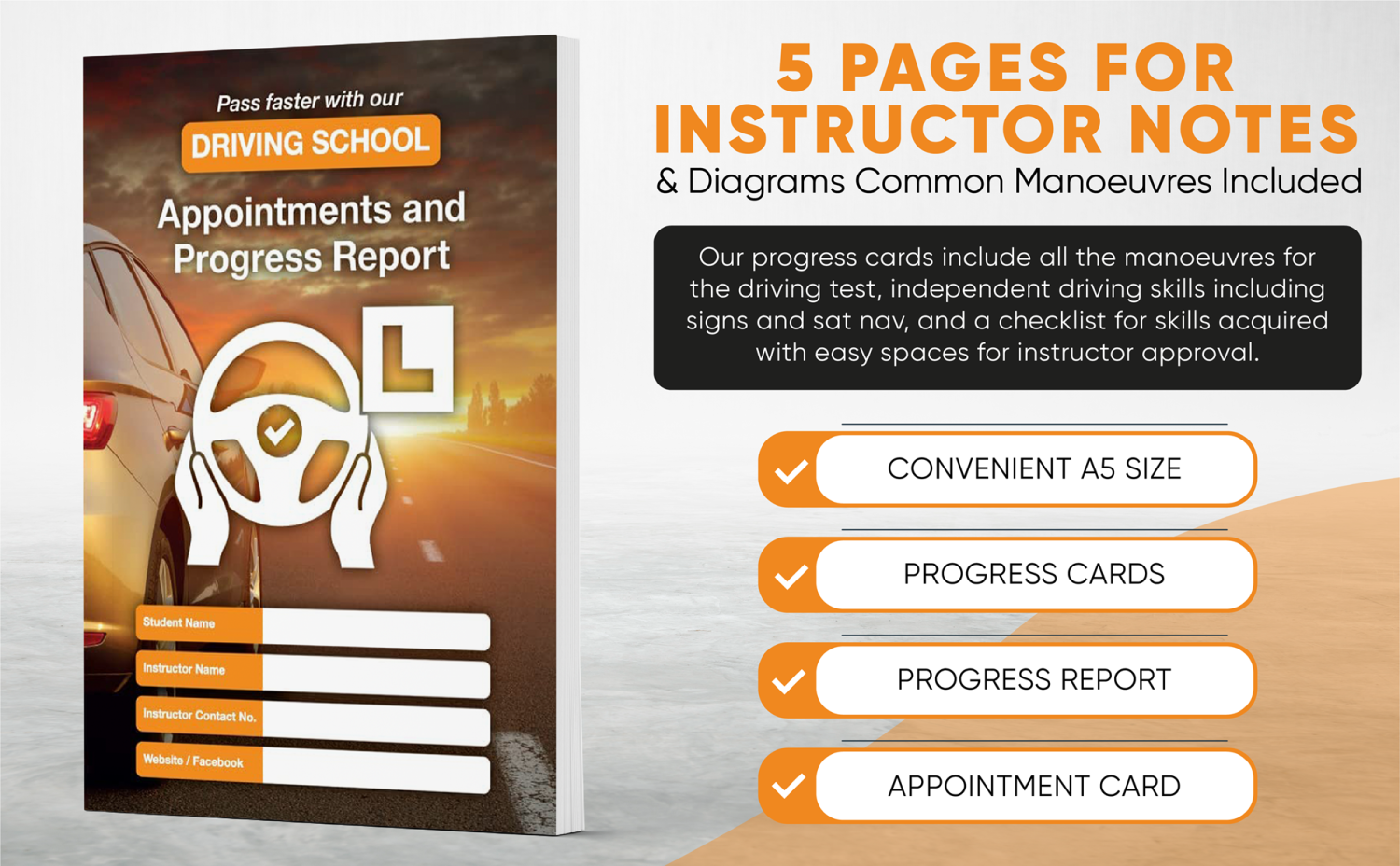 Driving Instructor Book and manuals