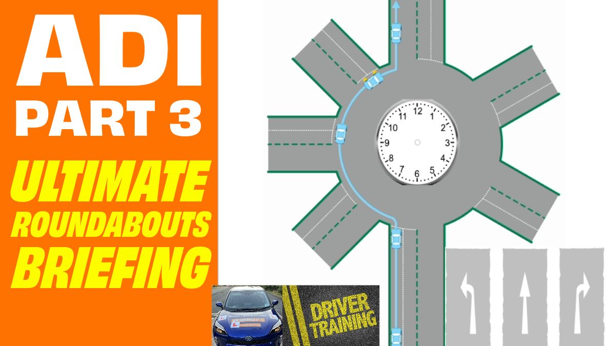 Just to get this straight - the 12 O'clock rule that is used on roundabouts - Is not actually a rule - IT IS however the best, easiest and quickest way to teach people the basics for deciding lanes on roundabouts.   We teach people to learn to drive in Telford which currently has, as of June 2023, has over 120 roundabouts - We teach the clockface guide and have a very good pass rate   We teach people to become driving instructors for ADI Part 2 and ADI Part 3 using the clockface method - NONE are ever told by the DVSAexaminers for either driving lessons, ADI Part 2 or ADI Part 3 - You are doing roundabouts wrong or You are tring to teach roundabouts wrong.   So teaching this method is acceptable to learners, advanced drivers, potential driving instructors and the DVSA!!!