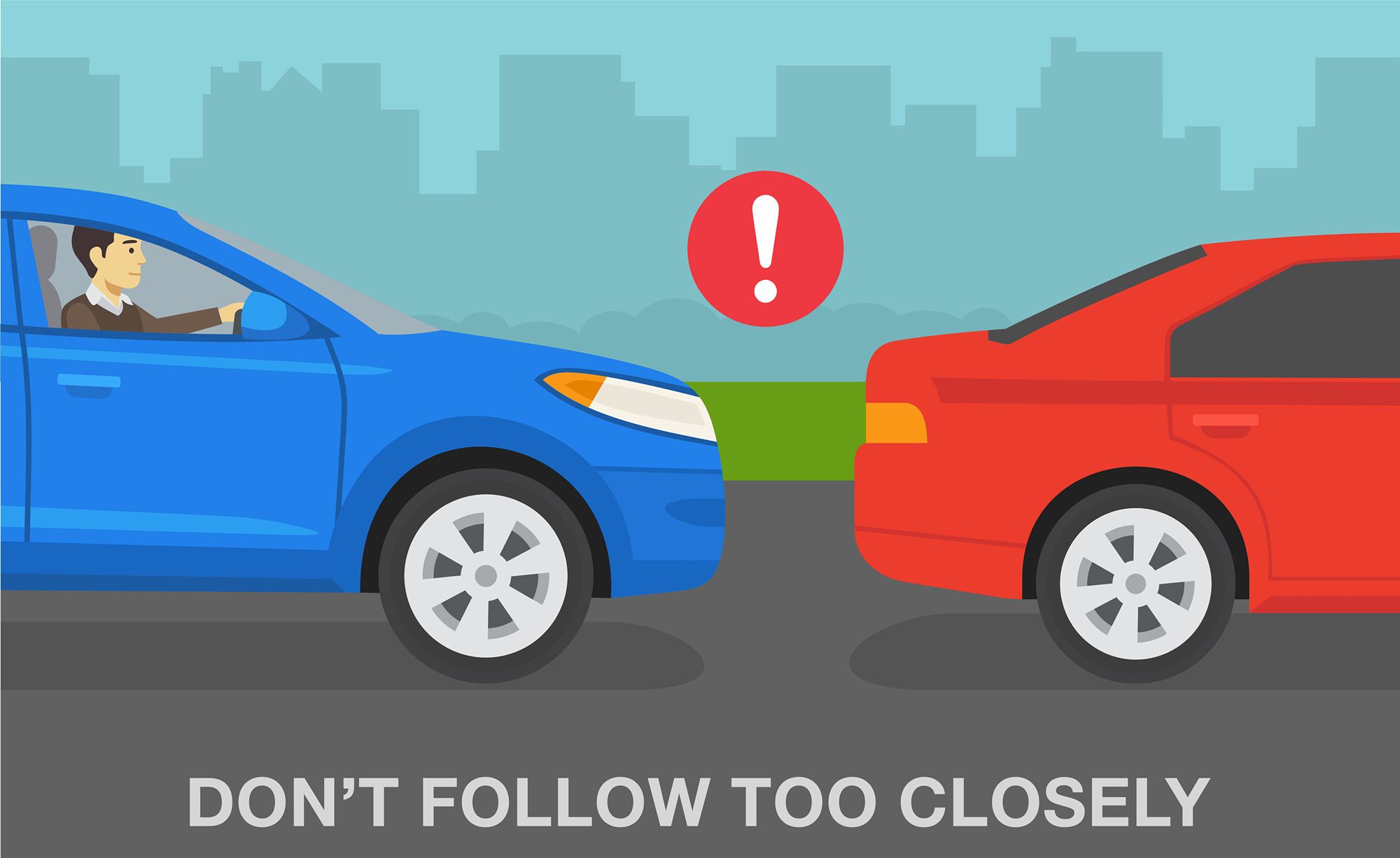 Tailgating, when driving, refers to the practice of driving too closely behind another vehicle. This behavior can be dangerous for several reasons:  Reduced Reaction Time: The closer you are to the vehicle in front of you, the less time you have to react if that vehicle suddenly slows down or stops.  Increased Risk of Collision: If the driver ahead has to make an emergency stop, a tailgating driver may not have enough time to stop or swerve, leading to a rear-end collision.