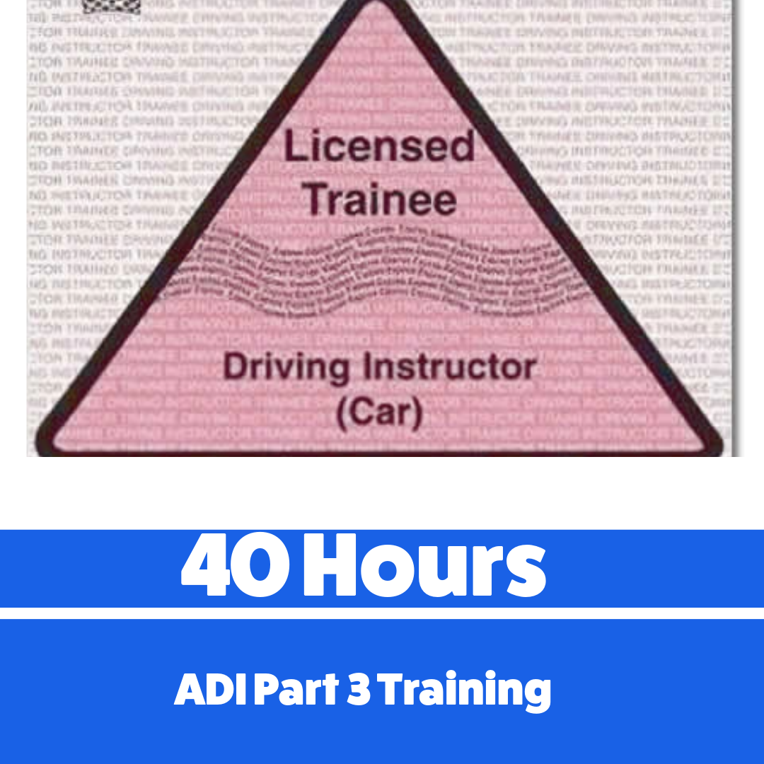 One Week Intensive ADI Part 3 Training Course 40 hours