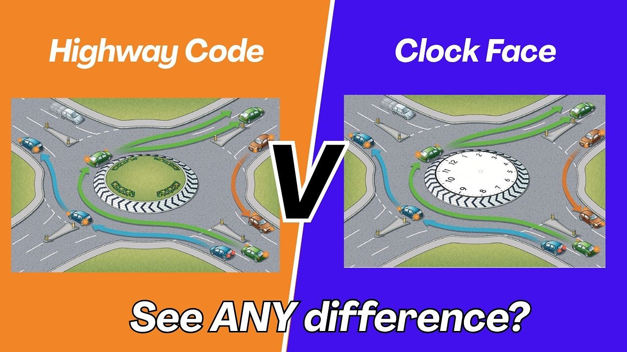 5. Thinking of the Roundabout Like a Clock face  This is a brilliant starting tool.      We approach form the 6 position    If the exit we want is 12 or before then left lane    If the exit we want is AFTER 12 then right lane    UNLESS the road markings and signs say different  But make it clear:  It&acirc;s a guide, not a rule.  Always follow:  Road markings first