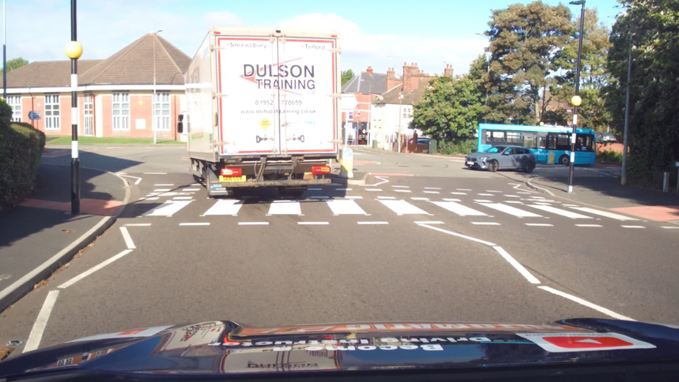 Roundabouts with pedestrian crossings&acirc;whether before or just after the junction&acirc;add an extra layer of decision-making that must be taught clearly.&Acirc;&nbsp;  On approach, pupils need to assess whether they can clear the crossing safely before stopping at the roundabout, or whether they may end up blocking it.&Acirc;&nbsp;  This is a key risk management point. After the roundabout, crossings can catch pupils out as their focus is often on exiting and accelerating, not scanning ahead.&Acirc;&nbsp;  Teaching should emphasise early observation, speed control, and planning: &acirc;Can we clear the crossing?&acirc; and &acirc;What&acirc;s waiting just after we exit?&acirc;&Acirc;&nbsp;  This develops forward planning and prevents common faults like stopping on crossings or missing pedestrians.