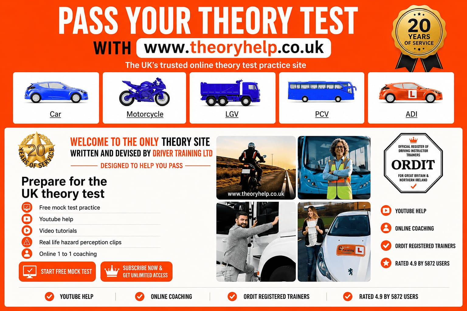 theory test questiions answered