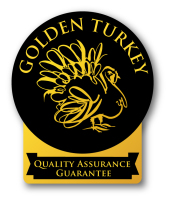 Golden Turkey label black