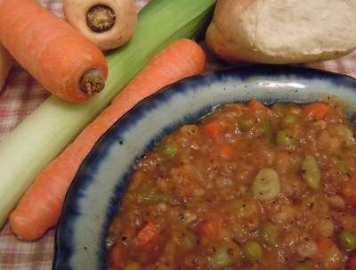 Sauls homemade Saints soup