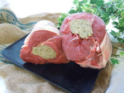 Stuffed leg of English lamb