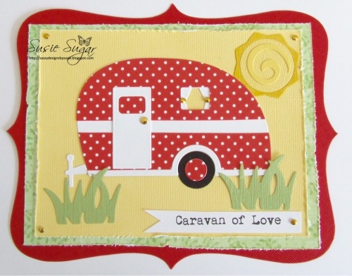Caravan of Love, typewriter font stamp