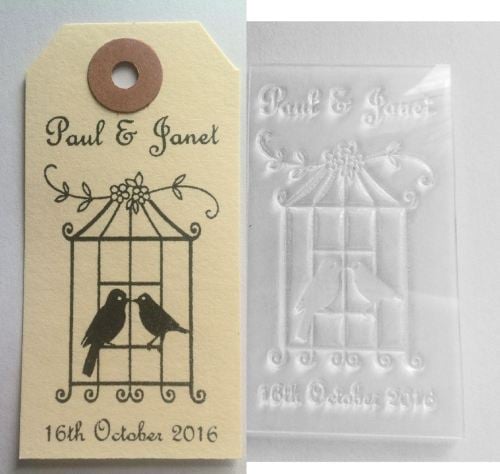 Personalised Birdcage stamp