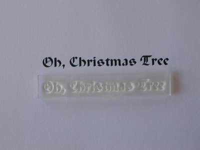 Oh, Christmas Tree, stamp
