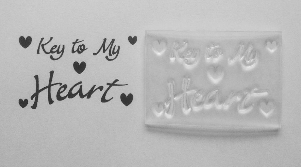 Key to my Heart, clear stamp