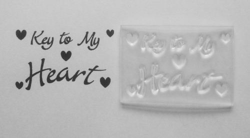 Key to my Heart, clear stamp