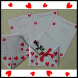 Valentine hearts envelopes
