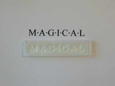 Magical, word stamp