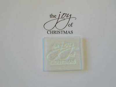 The Joy of Christmas small script stamp