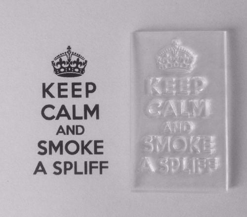 Keep Calm and Smoke a Spliff stamp