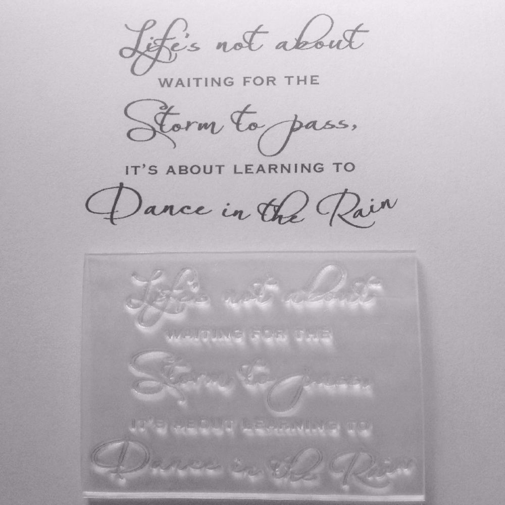 Dance in the Rain, verse stamp