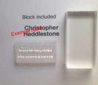 Name stamp for school labels with block