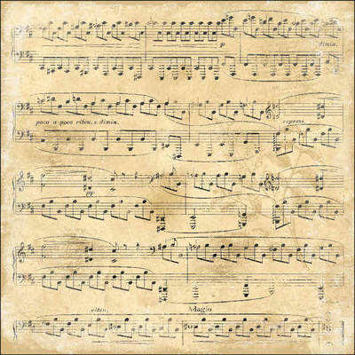 Vintage Music backing paper download