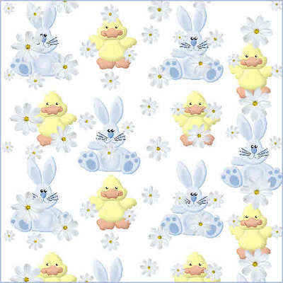 Baby Boy Bunnies paper